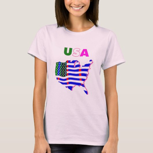 USA - Vereinigter Staat Amerika T-Shirt (Vorderseite)