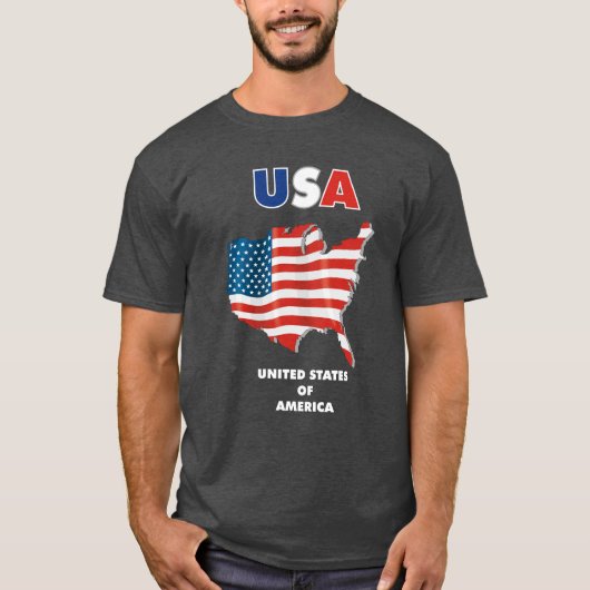 USA - Vereinigter Staat Amerika T-Shirt (Vorderseite)