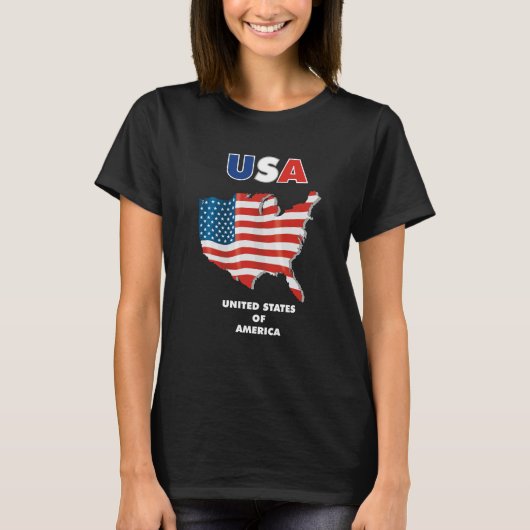 USA - Vereinigter Staat Amerika T-Shirt (Vorderseite)