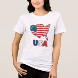 USA - Vereinigter Staat Amerika Tri-Blend Shirt