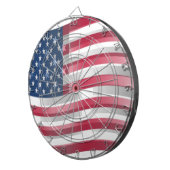 USA vereint Streifen und Sterne in kühnem Design Dartscheibe (Vorderseite rechts)