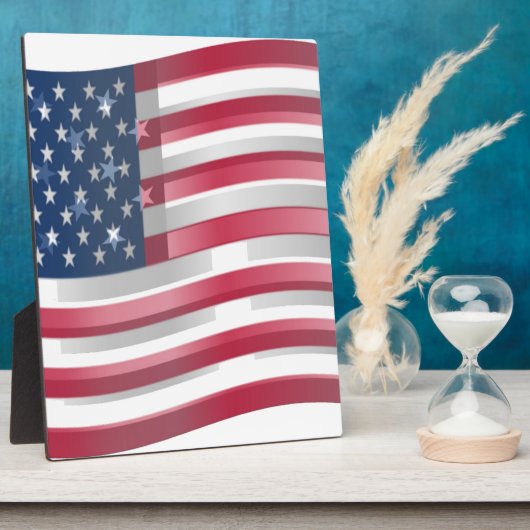 USA vereint Streifen und Sterne in kühnem Design Fotoplatte (Seite)