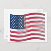 USA vereint Streifen und Sterne in kühnem Design Postkarte (Vorne/Hinten)