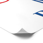 USA-Verfassung Wörter Poster (Ecke)