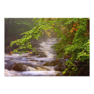 USA, Vermont, East Arlington, Fließende Bäche Fotodruck