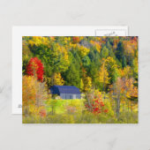 USA, Vermont. Herbstfoilage entlang der Autobahn 1 Postkarte (Vorne/Hinten)