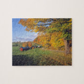 USA, Vermont, Jenne Bauernhof. Fall kommt zu Jenne Puzzle (Horizontal)