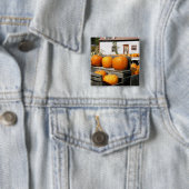 USA, Vermont.Kürbis Button (Beispiel)