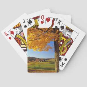 USA, Vermont. Landschaften Farm bei South Woodstoc Spielkarten