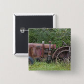 USA, Vermont, MANCHESTER: Antiker Ackerschlepper Button (Vorne & Hinten)