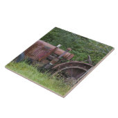 USA, Vermont, MANCHESTER: Antiker Ackerschlepper Fliese (Seite)