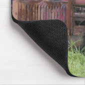 USA, Vermont, MANCHESTER: Antiker Ackerschlepper Mousepad (Ecke)