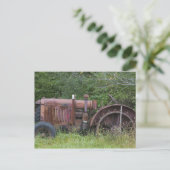 USA, Vermont, MANCHESTER: Antiker Bauernhof Trakto Postkarte (Stehend Vorderseite)