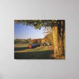 USA, Vermont, südlich von Woodstock, Jenne Farm be Leinwanddruck
