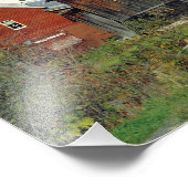 USA, Vermont, Waits River. Herbstblätterung Fotodruck (Ecke)