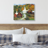 USA, Vermont, Waits River. Herbstblätterung Leinwanddruck (Insitu (Schlafzimmer))
