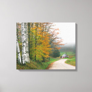 USA, Vermont. Zuckerhaus in der Nähe der Stadt S Leinwanddruck