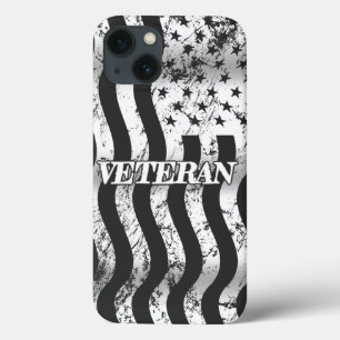 USA Veteran - Vintage weiße senkrechte Case-Mate iPhone Hülle