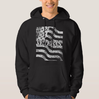 USA Veteran - weiß Vintag Hoodie
