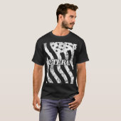 USA Veteran - weiß Vintag T-Shirt (Vorne ganz)