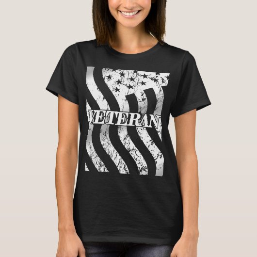USA Veteran - weiß Vintag T-Shirt (Vorderseite)