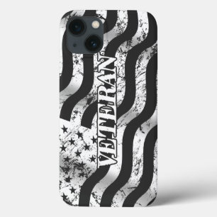 USA Veteran - weißer Vintage-Stil Case-Mate iPhone Hülle