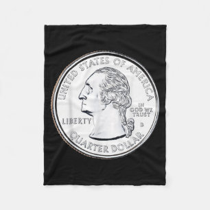 Usa Viertel Dollar 25 Cent Amerika Vereinigte Staa Fleecedecke