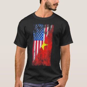 Usa Vietnamesisch Flaggen USA Viet T-Shirt