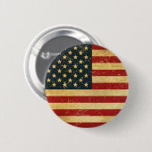 USA Vintag Grunge Flag Button (Vorne & Hinten)