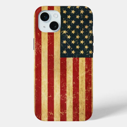 USA Vintag Grunge Flag Case-Mate iPhone Hülle (Rückseite)