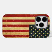USA Vintag Grunge Flag Case-Mate iPhone Hülle (Rückseite (Horizontal))