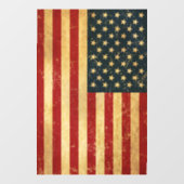 USA Vintag Grunge Flag Fensteraufkleber (Blatt)