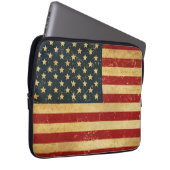 USA Vintag Grunge Flag Laptop Sleeve (Vorne Rechts)