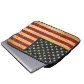 USA Vintag Grunge Flag Laptop Sleeve (Vorne Knopf)