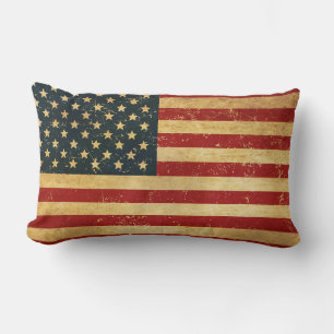 USA Vintag Grunge Flag Lendenkissen