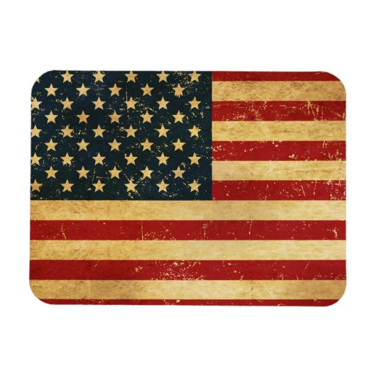 USA Vintag Grunge Flag Magnet (Horizontal)
