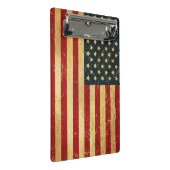USA Vintag Grunge Flag Mini Klemmbrett (Schrägansicht)