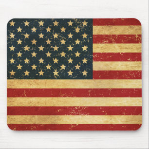 USA Vintag Grunge Flag Mousepad