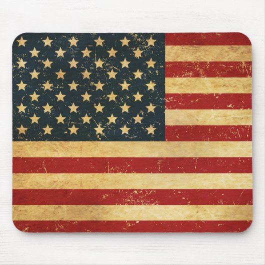 USA Vintag Grunge Flag Mousepad (Vorne)