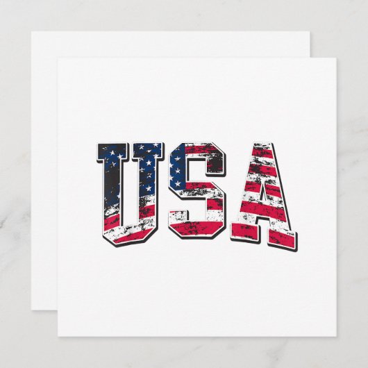 USA - Vintage amerikanische Flagge (Vorne/Hinten)