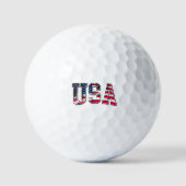 USA - Vintage amerikanische Flagge Golfball (Vorderseite)