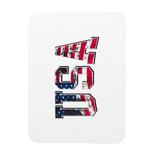 USA - Vintage amerikanische Flagge Magnet (Vertikal)