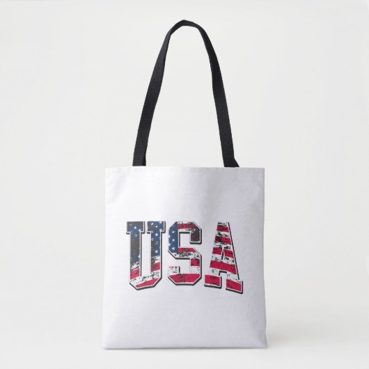 USA - Vintage amerikanische Flagge Tasche (Vorderseite)