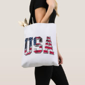 USA - Vintage amerikanische Flagge Tasche (Von Nahem)