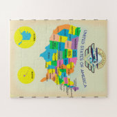 USA Vintage Karte Puzzle (Horizontal)