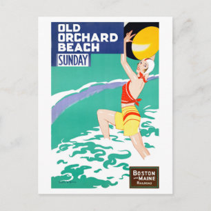 USA Vintage Reiseposter Restauriert Postkarte