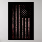 USA - Vintages Rosa und schwarze Grunge - Amerikan Poster (Vorne)