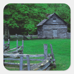 USA, Virginia, Blue Ridge Parkway, Die Puckett Quadratischer Aufkleber