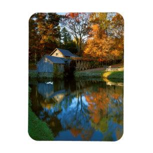 USA, Virginia, Blue Ridge Parkway, Mabry Mill Magnet