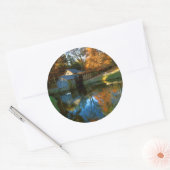 USA, Virginia, Blue Ridge Parkway, Mabry Mill Runder Aufkleber (Umschlag)